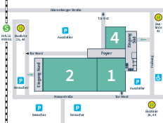 Hallenübersicht Reitsportmesse Halle/Saale